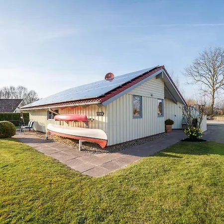 Kinderfreundliches 5 Personen Wellnessferienhaus Treibholz Mit Zwei Duschen Und Toiletten, Sauna, Whirlpool, Kaminofen, Wintergarten Und Kanu In Prázdninový dům